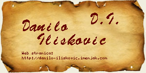 Danilo Ilišković vizit kartica